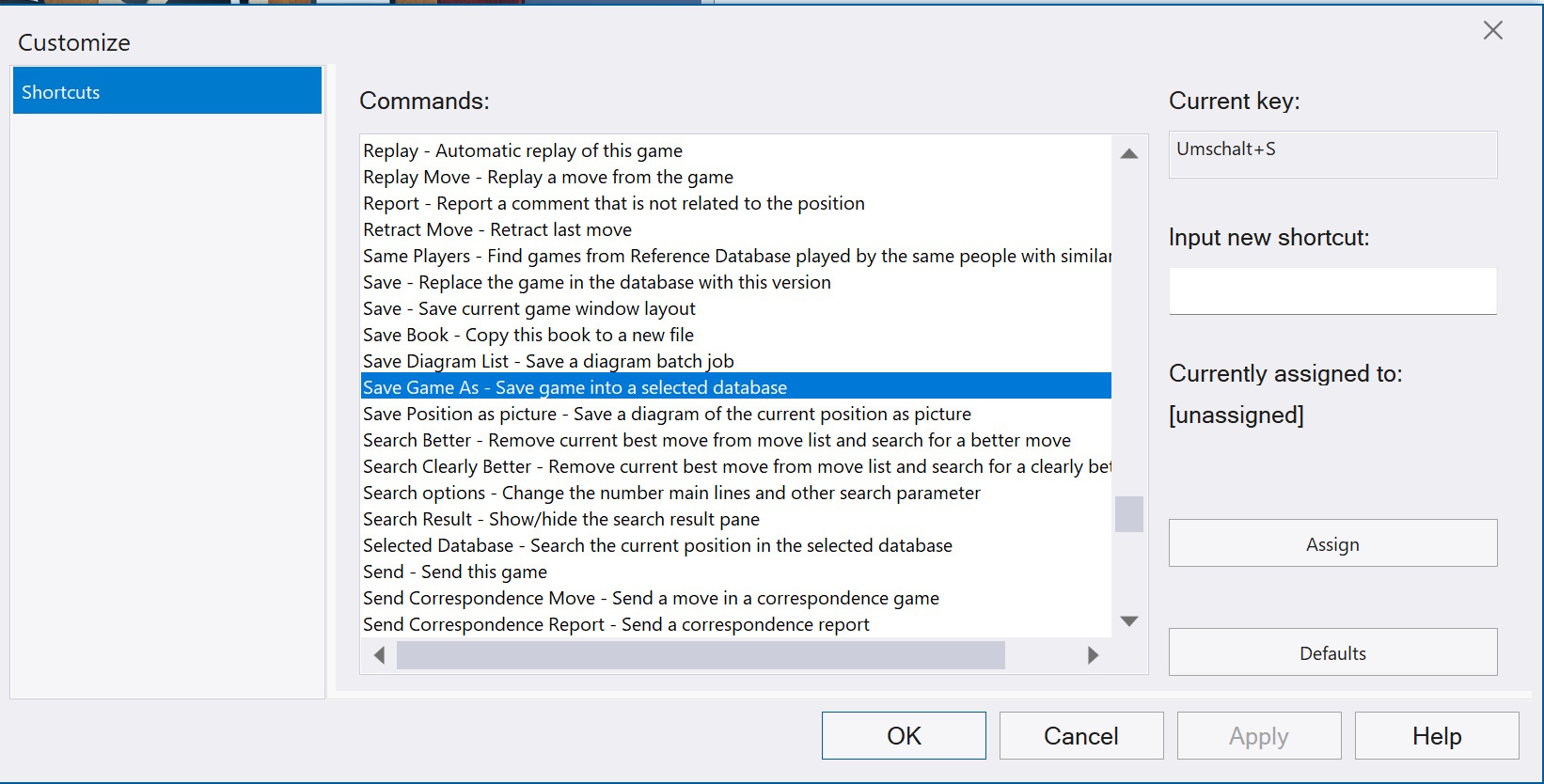 Customize keyboard shortcuts Customize keyboard shortcuts